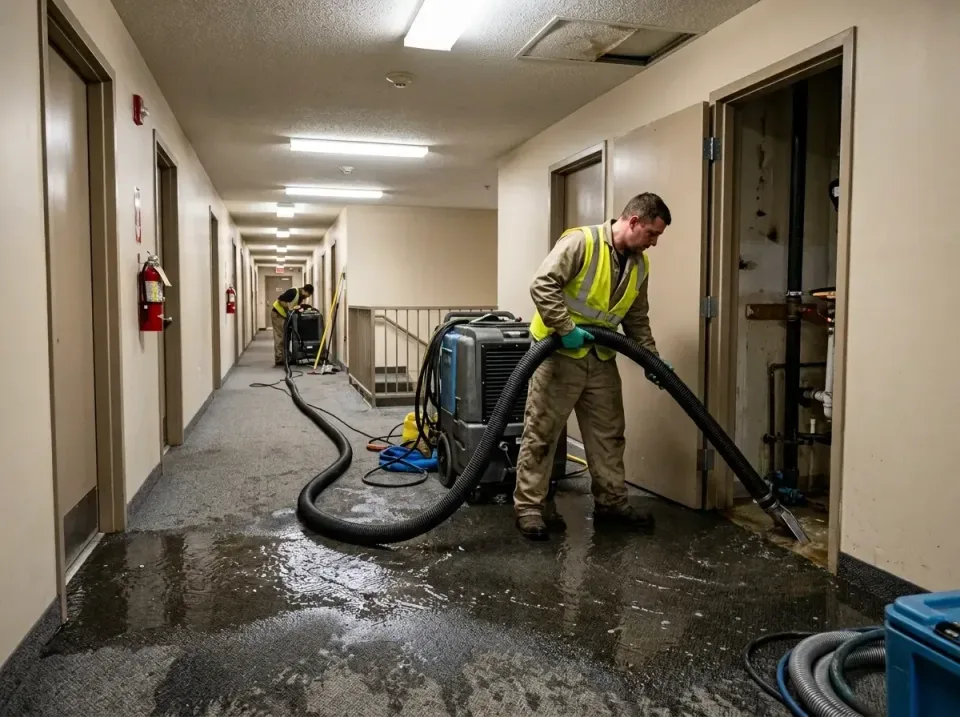 multi-unit-apartment-hallway-f-005 — frequently asked questions, Emergency Burst Pipe Water Extraction & Removal in Sheridan…